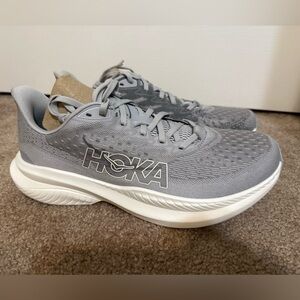Hoka One One Mach 6 1147790-SLBS Stardust Gray White Sneaker Men's Size 10.5 New